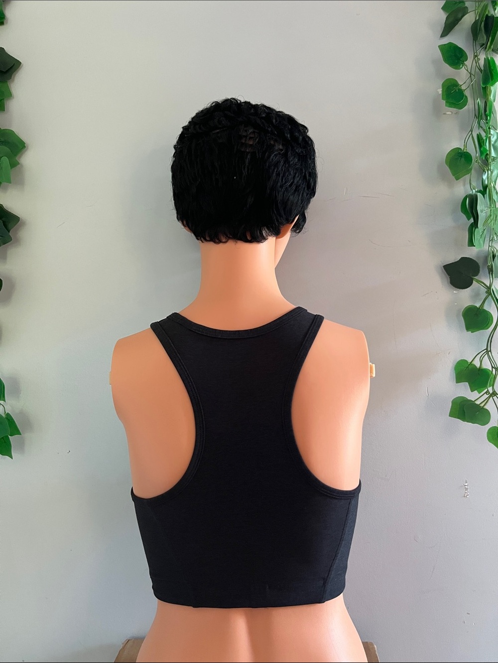 Outdoor Voices Black Racerback Crop Tank
